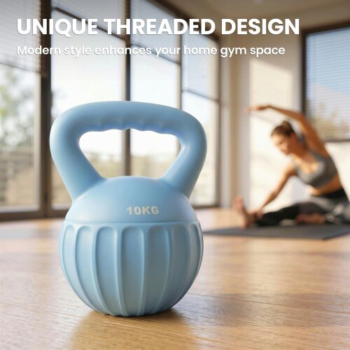 SPORTNOW Kettlebell with Non-Slip Handle 10 kg Blue