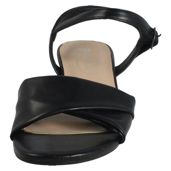 Spot On Ladies Spot On Low Heel Casual Buckle Fastening Sandals F12113