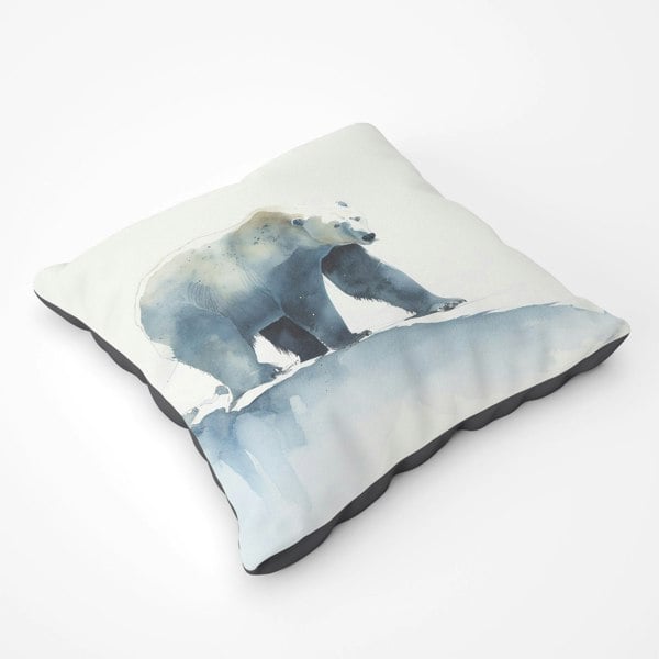 Warren Reed Polar Bear Watercolour Floor Cushion