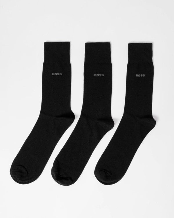 BOSS Orange 3 Pack RS Uni Socks NOS - Black 001