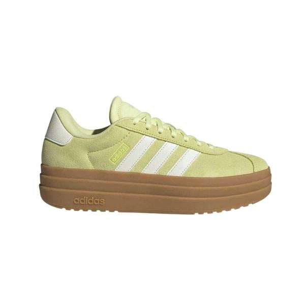 Adidas Womens/Ladies Court Bold Leather Trainers - Yellow/White/Gum - 