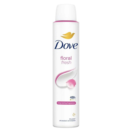 Dove Anti-Perspirant Deodorant Floral 12x200ml, 48H Sweat Protection for Women