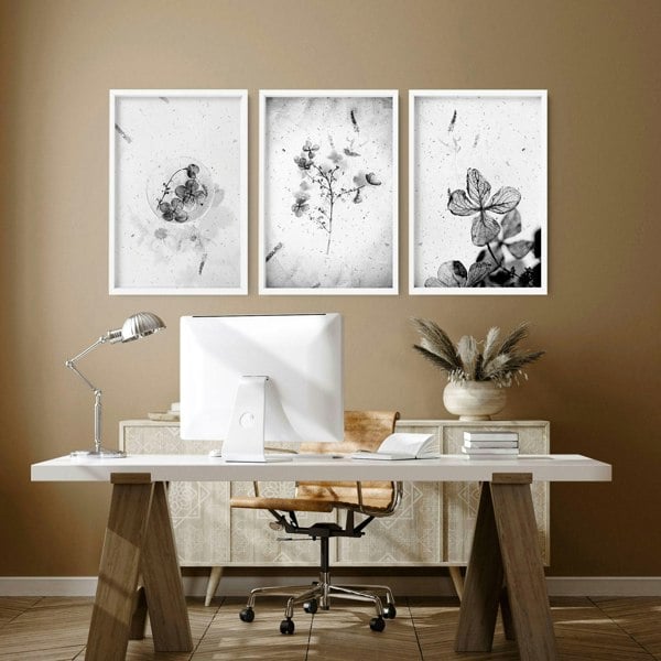 Wall decor for office | set of 3 framed wall art