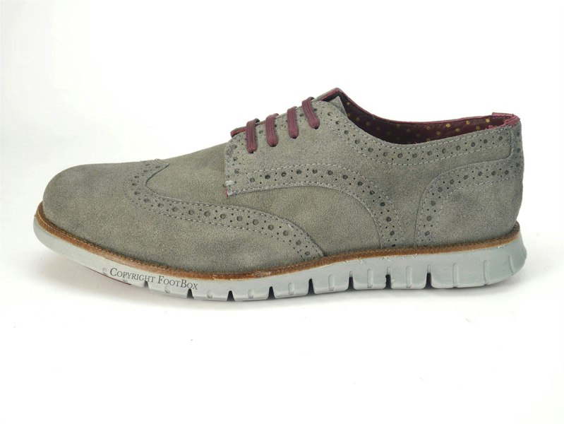 London Brogues Gatz Derby Suede Lightweight Flexible Mens Shoes