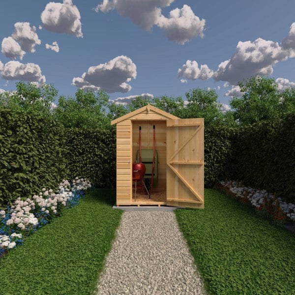 Shire 4x4 apex shed 12mm shiplap interlock cladding