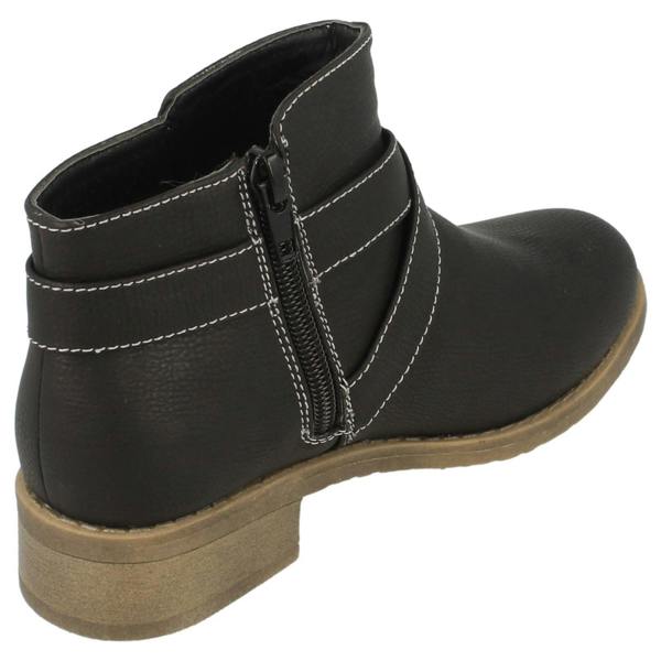 Spot On Girls Spot On Buckle Strap Ankle Boots