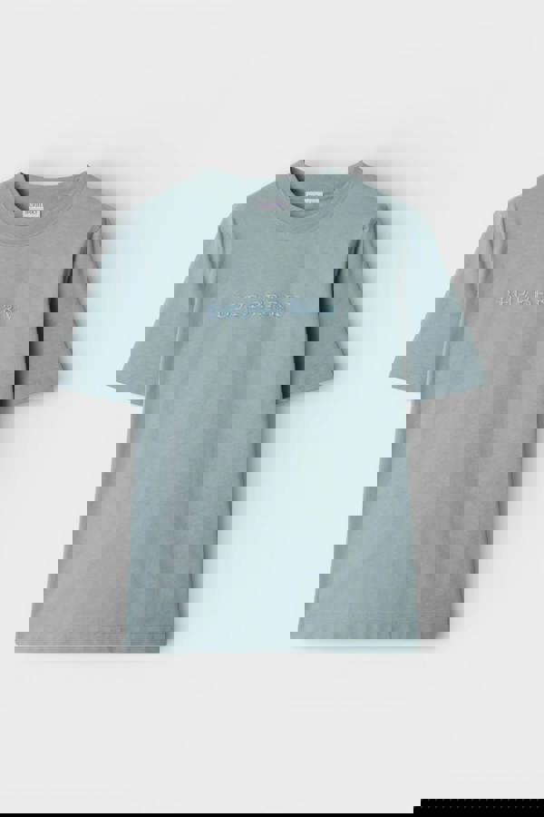 Burberry Paisley Logo Print T Shirt Gale Blue