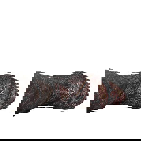 Embassy London Rubix - Black & Burgundy - Women's full length zip long boot