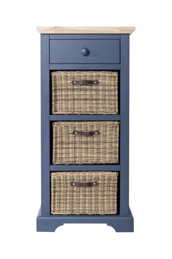 Statement Furniture Florence Tallboy with Drawer and 3 Storage Baskets