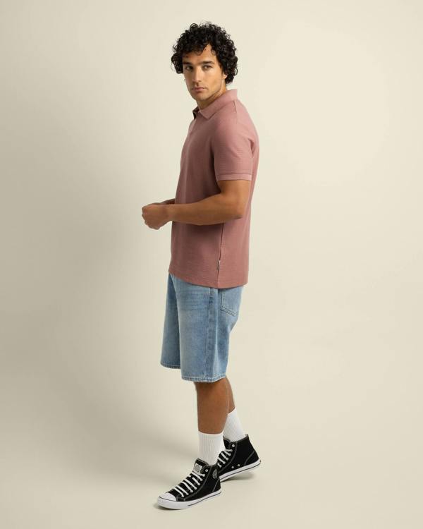 Larsson & Co Arne - Stripe Textured Polo Shirt