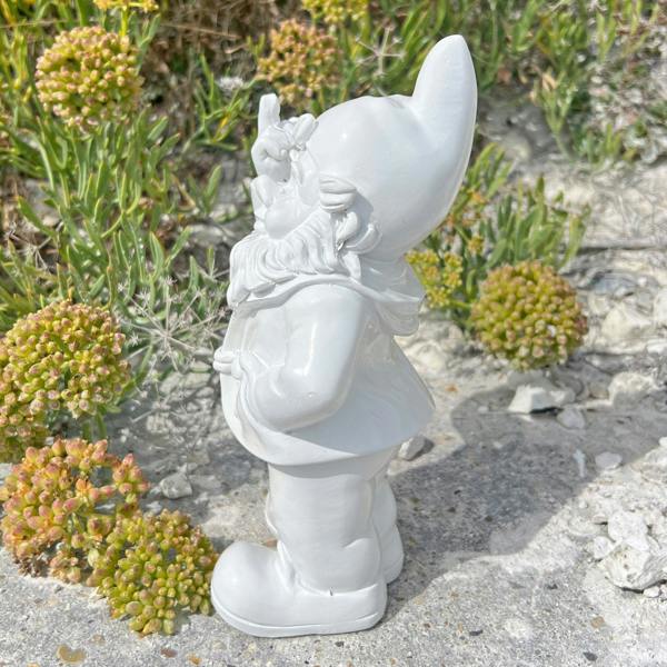 Stoobz White Middle Finger F**k You Garden Gnome 20cm