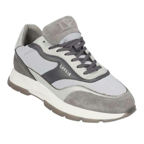 Lavair Mens Aequora Leather Trainers - Grey - 