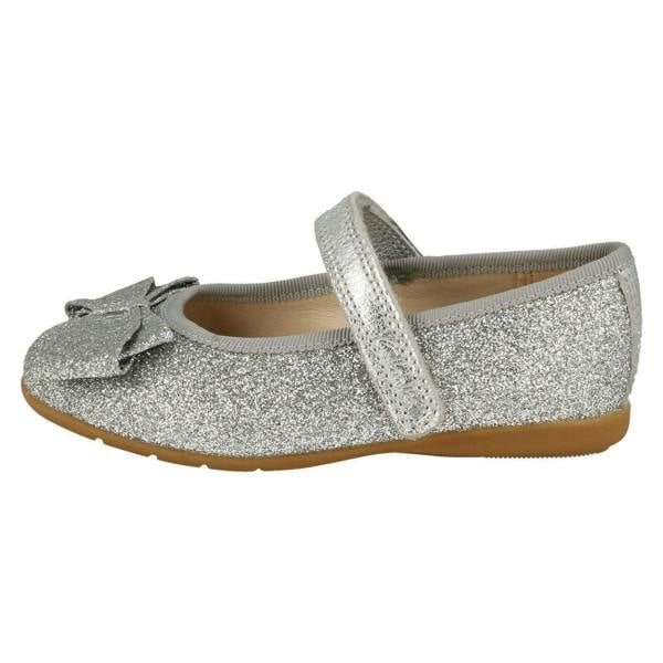 Clarks Girls Clarks Sparkly Bow Detailed Shoes Dance Bow T