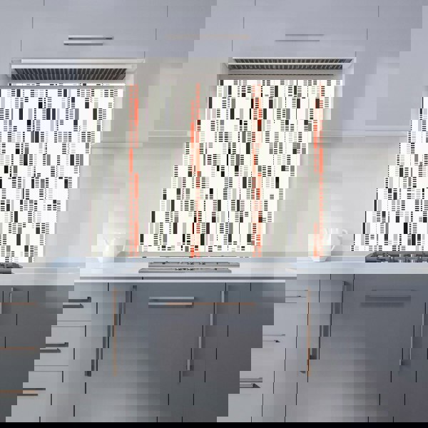Warren Reed - Designer Dashed Stroke Pattern Kitchen Splashback
