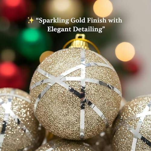 4cm Glittered Soft Foam Silver Christmas Baubles, 12 Pack Hanging Decorations image 5