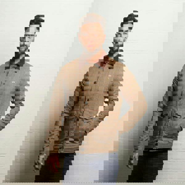 Gabicci V55GJ11 Mens Hunter Check Blouson Gabicci Vintage - NUTMEG