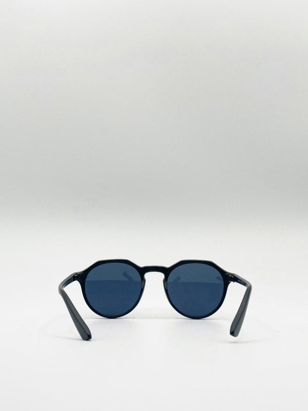 SVNX Matte Classic Preppy Sunglasses With Key Hole Nosebridge