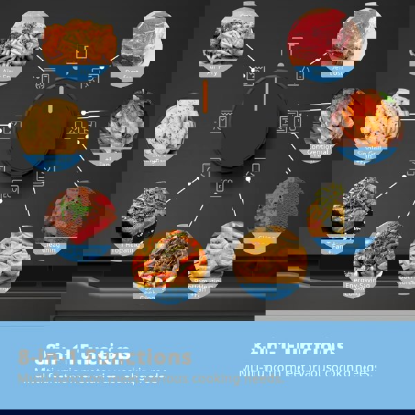 Living and Home 60L Mechanical Control Built-in Electric Fan Oven with Air Fry Function