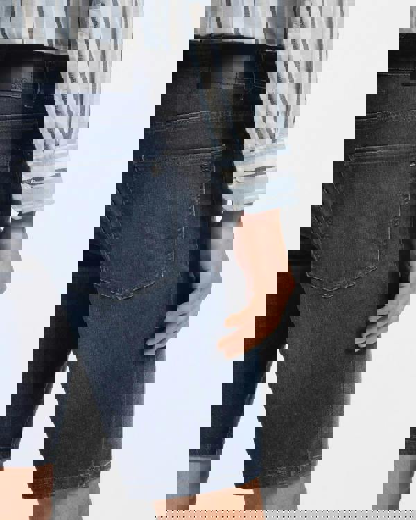 BOSS Orange Maine Regular-Fit Shorts in Soft-Motion Denim - Medium Blue 420