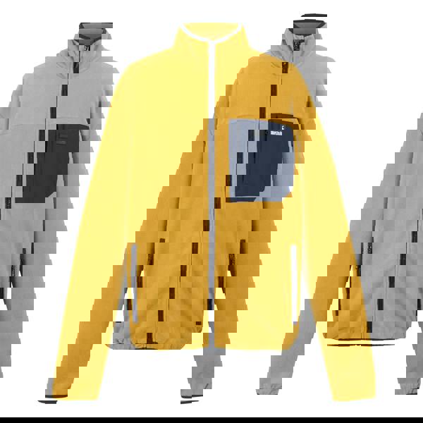 Regatta Mens Frankie Full Zip Fleece Jacket - Mustard/Navy - 