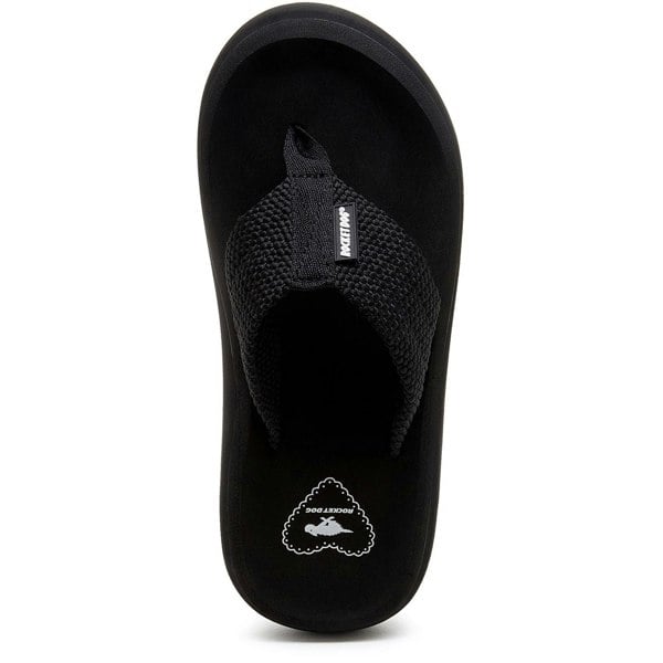 Rocket Dog Sandy Webbing Textile Women's Black Sandals
