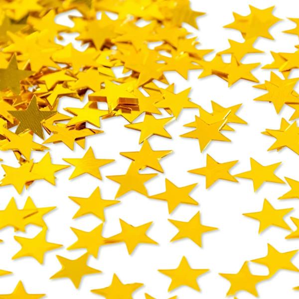 Gold Star Confetti Table Scatter, Metallic Gold Party Decoration for Celebrations and Events image 2