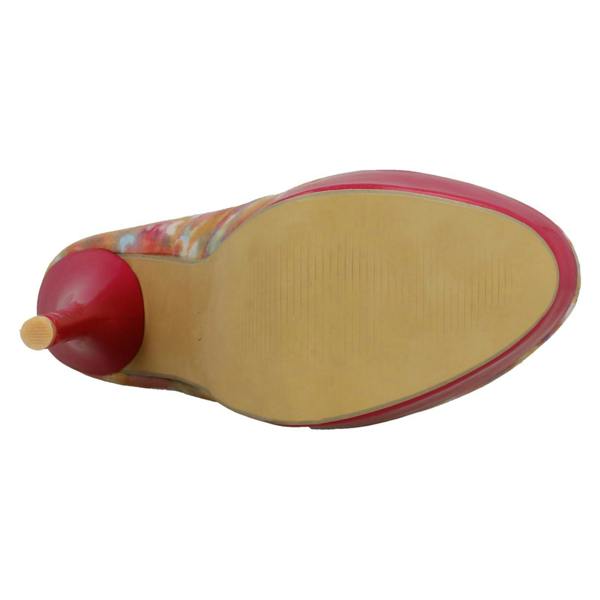 Spot On Ladies Spot On Heeled Platform Court Shoe