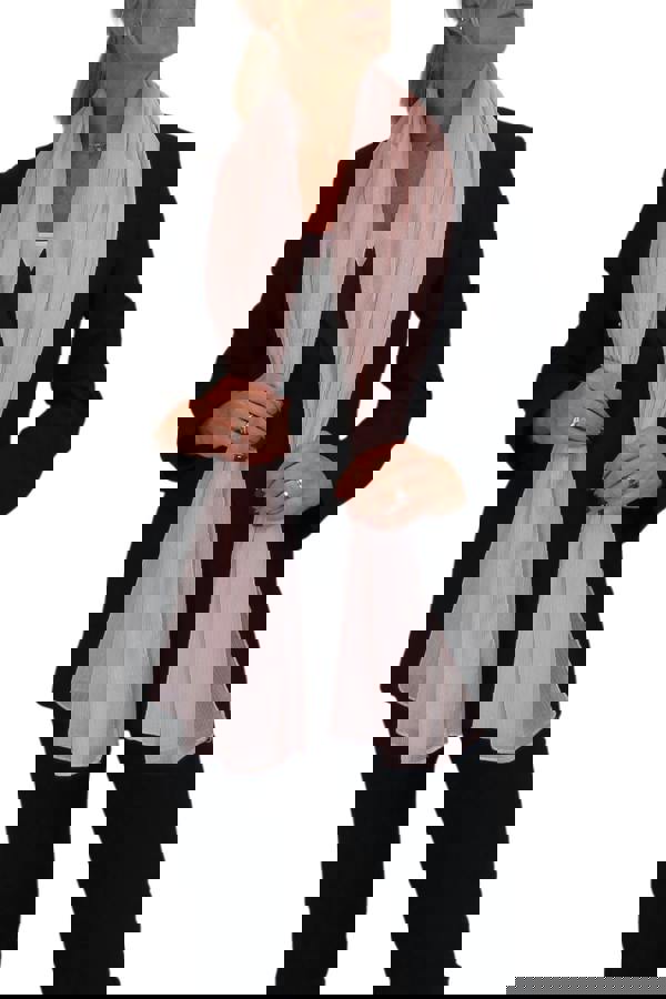 Paulo Due Silk Blend Scarf with Metallic Threads