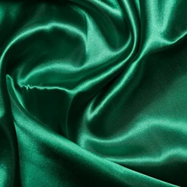 Minerva Core Range Premium Soft Liquid Satin Dressmaking Fabric per metre, 150cm / 59" Wide - Emerald Green
