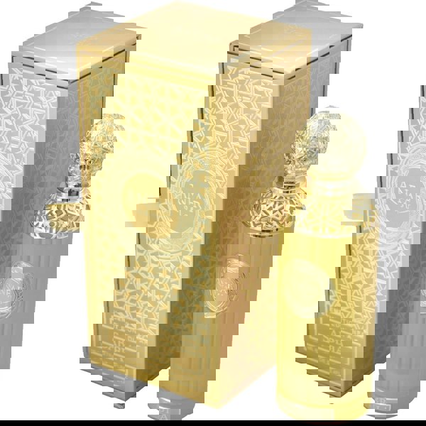 Anfar 1950 Sabbia 100ml bottle and gold box side view