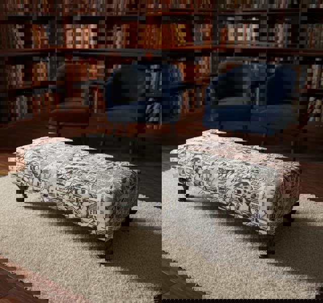 Premium Monroe Footstool Pouffe Ottoman with storage – UK handmade living room bench - ISTOOLS