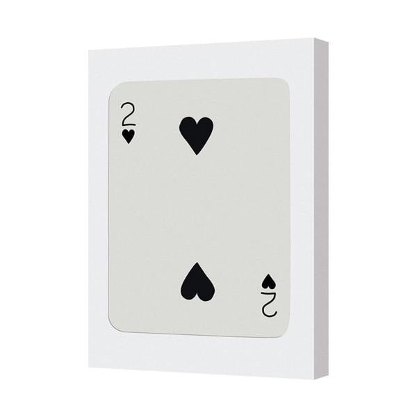 Benjamin Tate Design Canvas Wall Art Card Design 2 Of Hearts Spades Print
