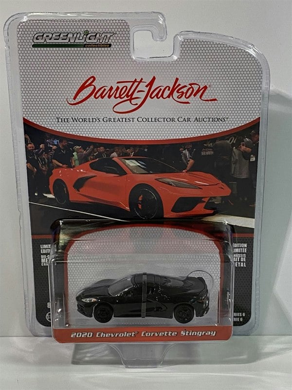 2020 chevrolet corvette stringray black 1:64 scale greenlight 37220f