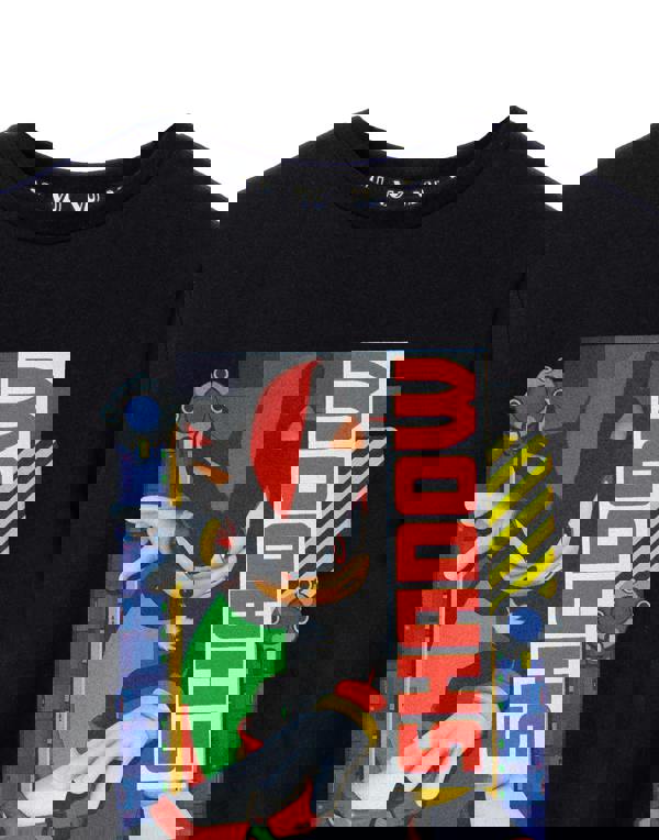 Sonic the Hedgehog Boys Black Shadow Short Sleeved T-Shirt