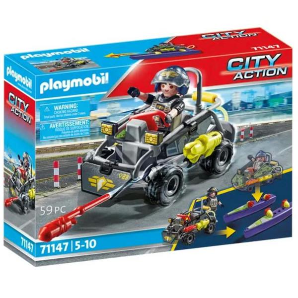 Playmobil Tactical Unit - Mulit-Terrain Quad - 71147 Playset