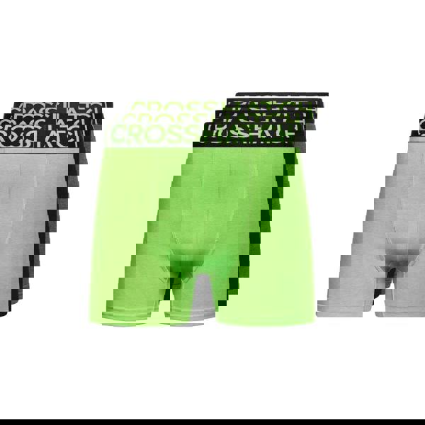 Crosshatch Mens Knightling MVE Boxer Shorts (Pack of 3) - Green/Black/Grey - 