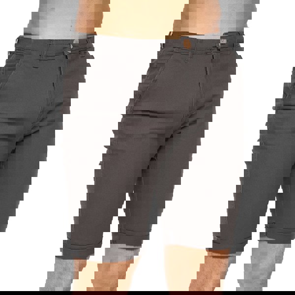 Crosshatch Mens Sinwood Chino Shorts - Charcoal