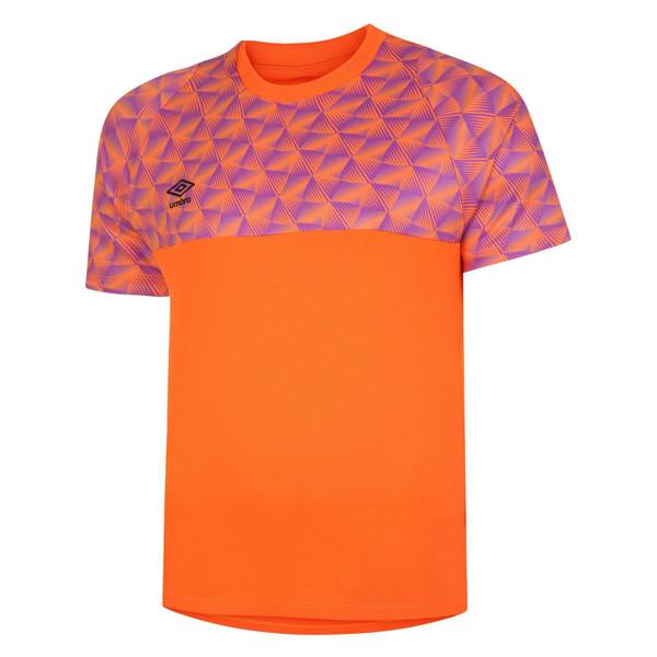 Umbro Childrens/Kids Flux Goalkeeper Jersey - Shocking Orange/Purple Cactus - 