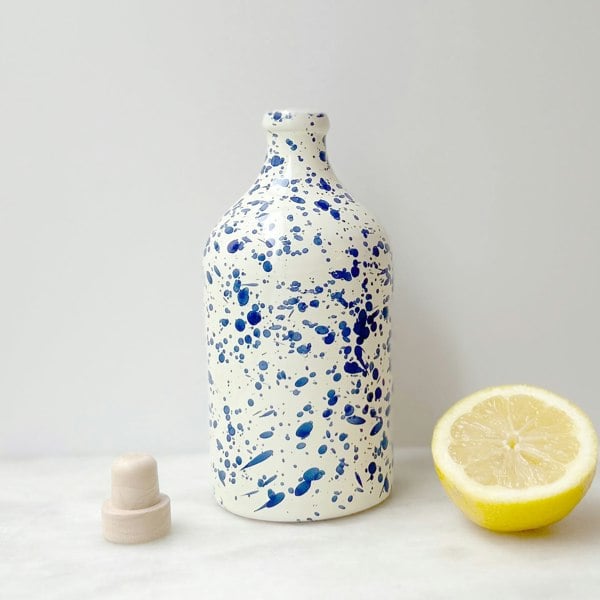Hot Pottery Blueberry Oil & Vinegar Bottle