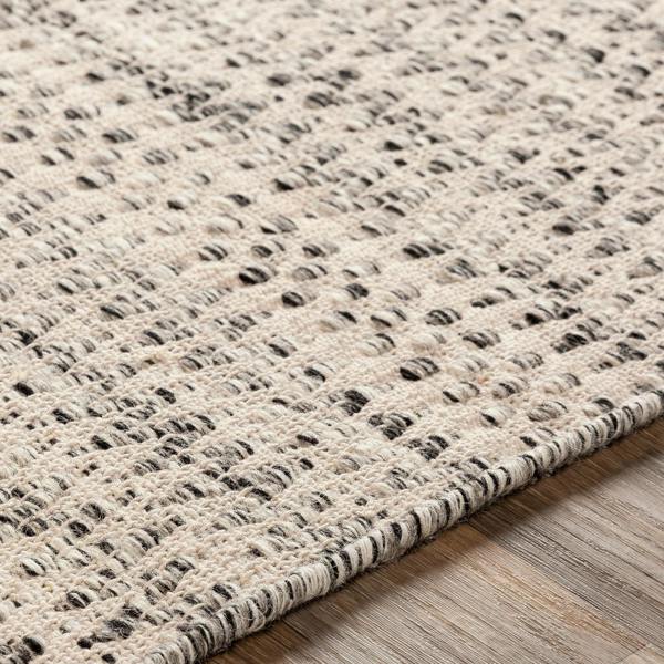 Livabliss Mardin-Hand Woven Beige Grey Black Wool Global Fringe Rug