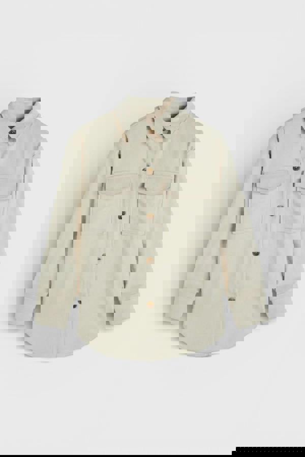 GANT Cream Relaxed Fit Overshirt