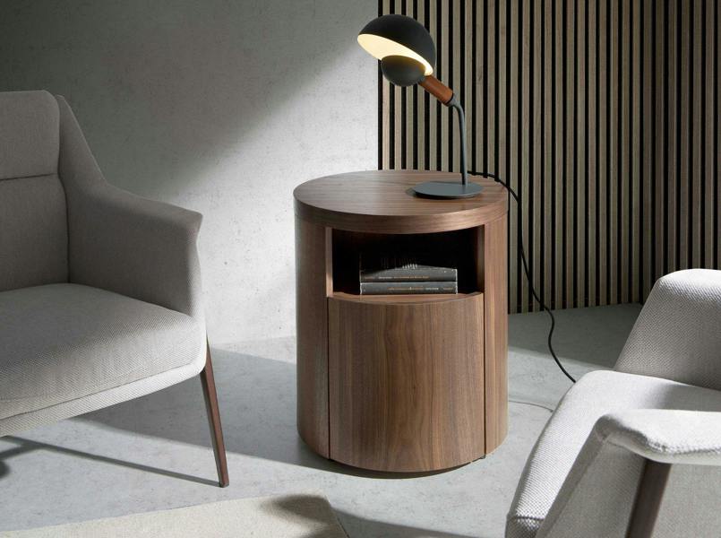 Angel Cerdá Bedside table walnut 7051