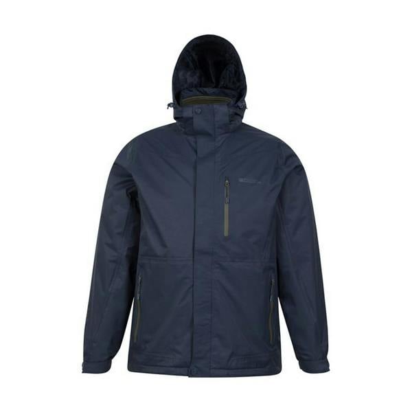 Mountain Warehouse Mens Bracken Extreme 3 in 1 Waterproof Jacket - Indigo - 