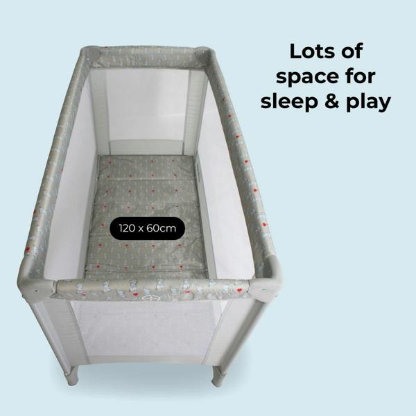 My Babiie Dani Dyer Elephants Travel Cot