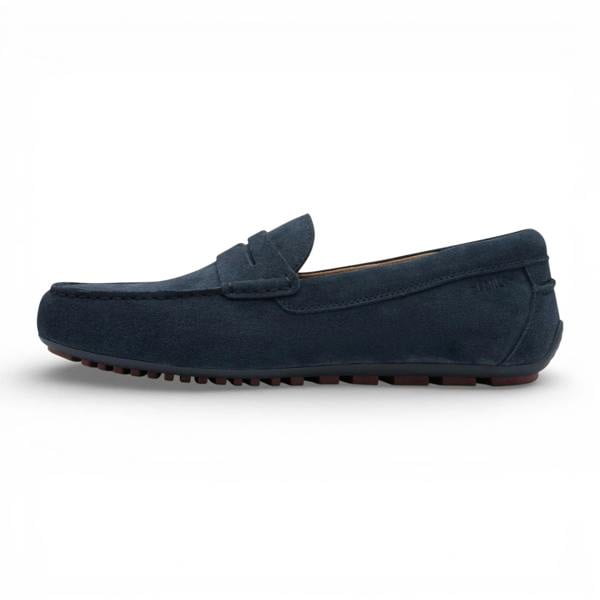 Tamaris Men's Navy Blue Suede Moccasin Loafers