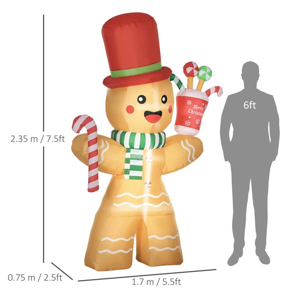 Inflatable Gingerbread Man