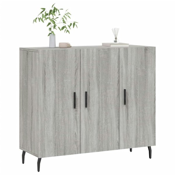 Berkfield Sideboard Grey Sonoma 90x34x80 cm Engineered Wood