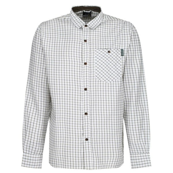 Regatta Mens Tattersall Checked Shirt - White/Green