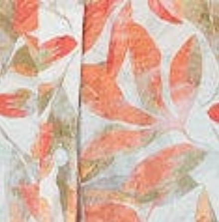 Izabel London Leaf Print 3/4 Sleeve Relaxed Blouse