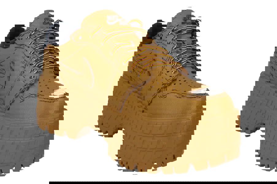 Nike Air Jordan 1 Brooklyn Low Womens Trainers Hf3184  700 - Wheat Anthracite Team Red 700 - Photo 3